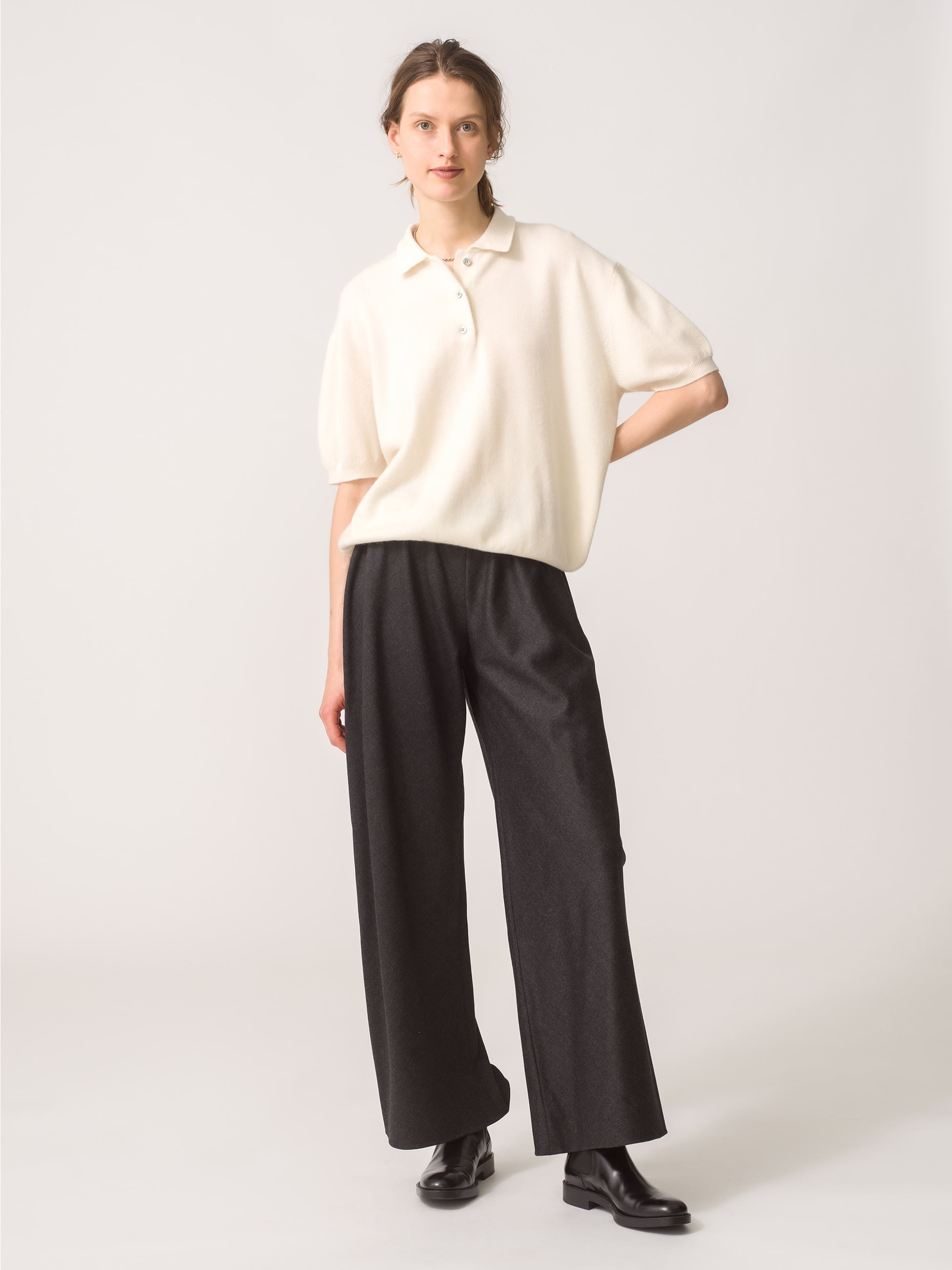 Darrin Cashmere Knit Polo Top｜DEMYLEE(デミリー)｜Ron Herman