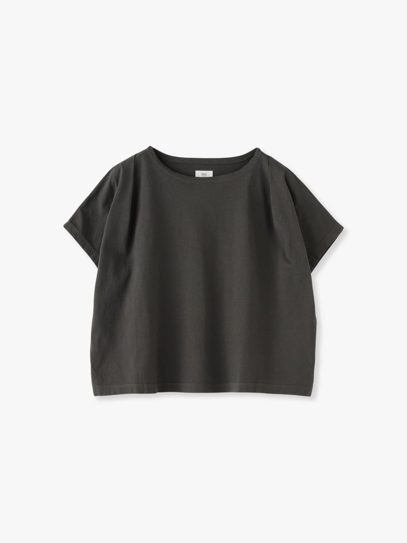 French Sleeve Tuck Top 詳細画像 charcoal gray 4