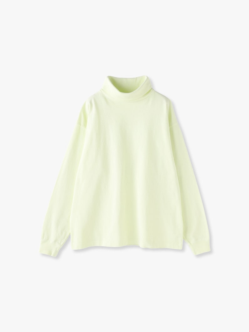 Jersey Turtle Neck Top 詳細画像 lime 1