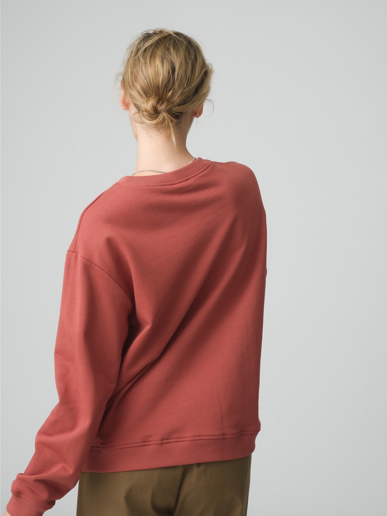 Essential Sweat Shirt (red/beige/brown) 詳細画像 red 2