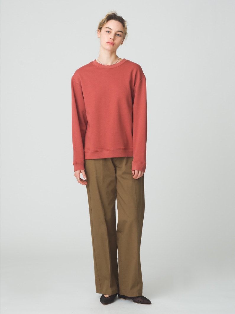 Essential Sweat Shirt (red/beige/brown) 詳細画像 red 3