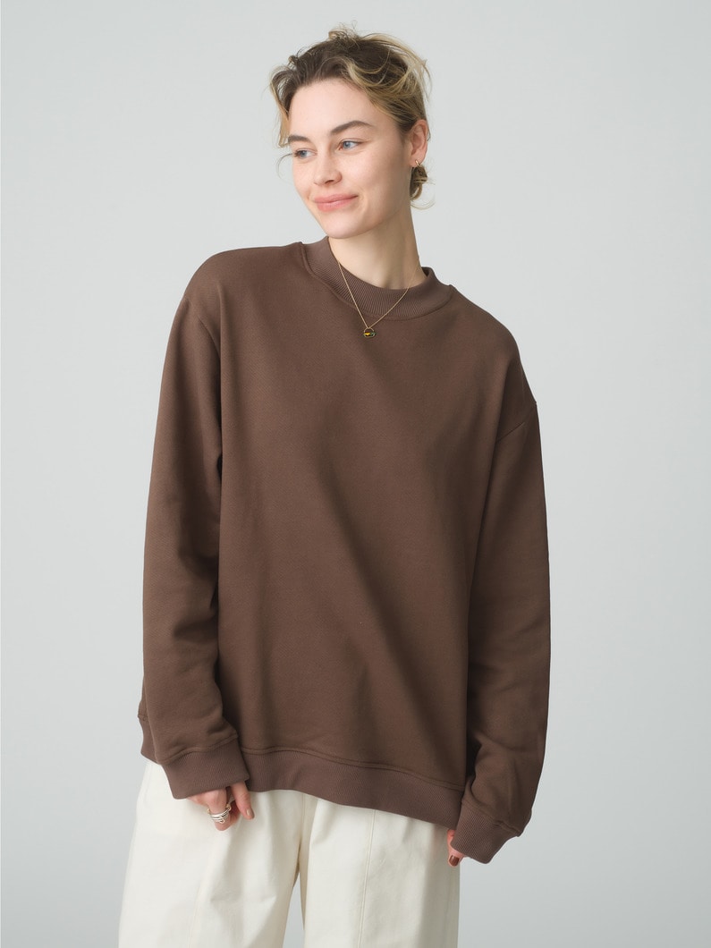 Essential Sweat Shirt (red/beige/brown) 詳細画像 brown