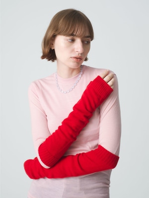 Cashmere Arm Warmers 詳細画像 red