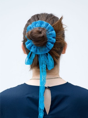 Lace Scrunchie (blue) 詳細画像 blue