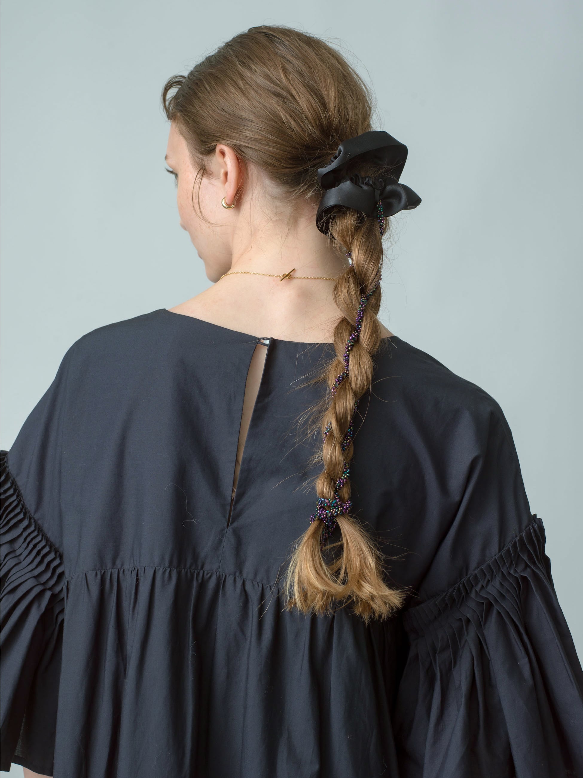 Satin Scrunchie (black)｜MERRMA(メルマ)｜Ron Herman