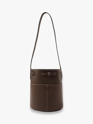 Return to Nature Small Bucket Bag (dark brown)｜Anya