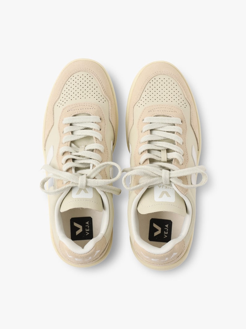 V-90 Leather Pierre White Sneakers (women) 詳細画像 white 4