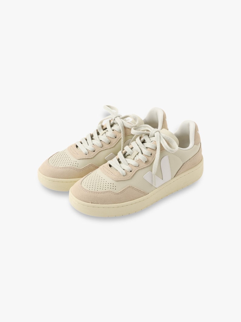 V-90 Leather Pierre White Sneakers (women) 詳細画像 white 1
