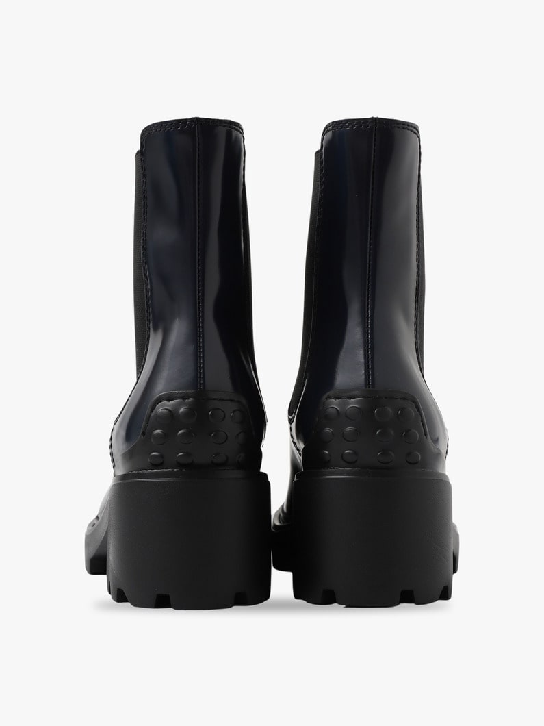Block Heel Chelsea Boots (navy/brown) 詳細画像 navy 7