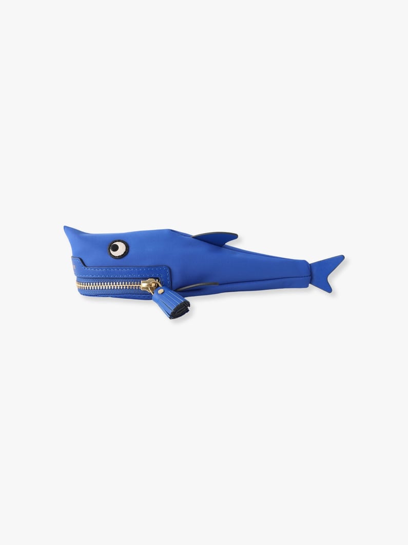 Econyl Shark Pencil Case 詳細画像 blue 2