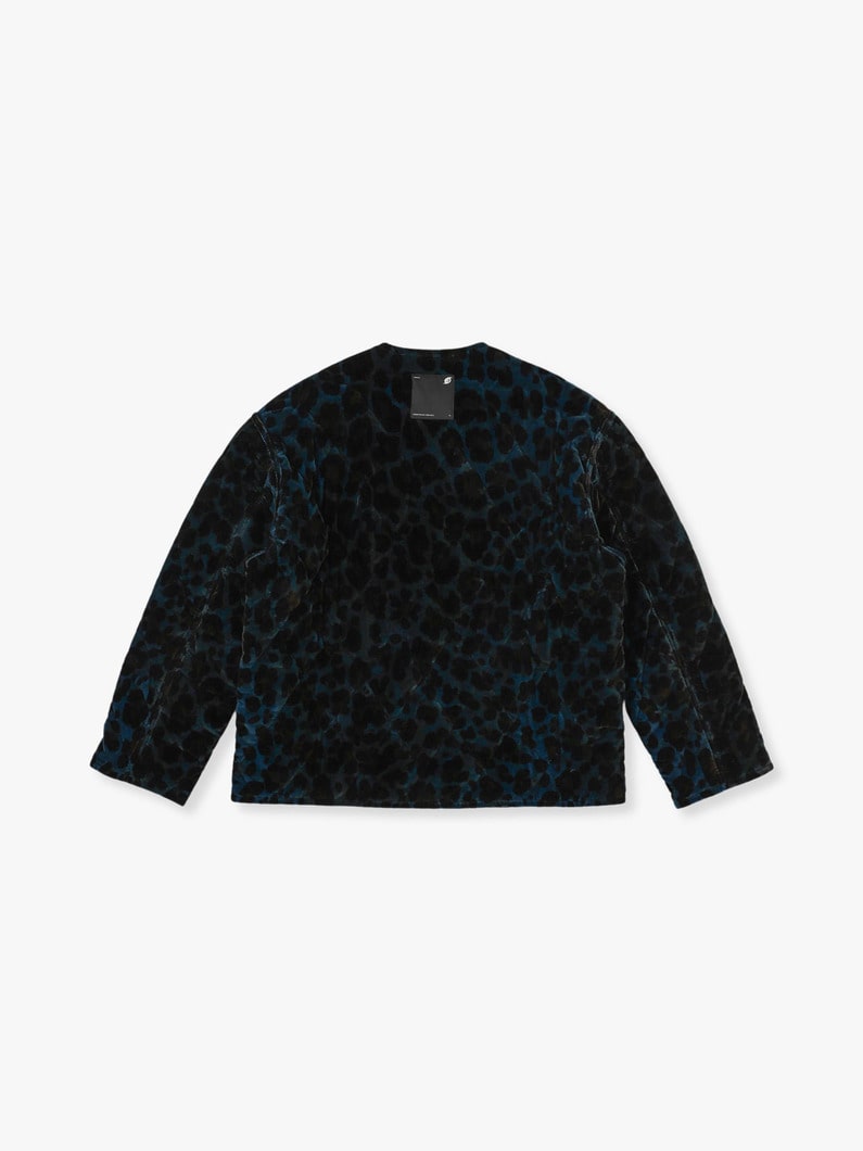 Leopard Quilted Jacket 詳細画像 dark blue 3