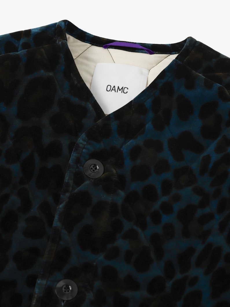 Leopard Quilted Jacket 詳細画像 dark blue 4