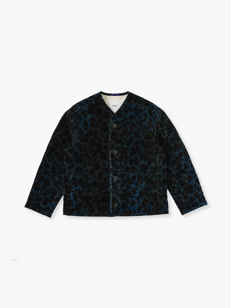 Leopard Quilted Jacket 詳細画像 dark blue 2