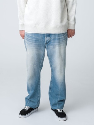 Used Straight Denim Pants 詳細画像 blue