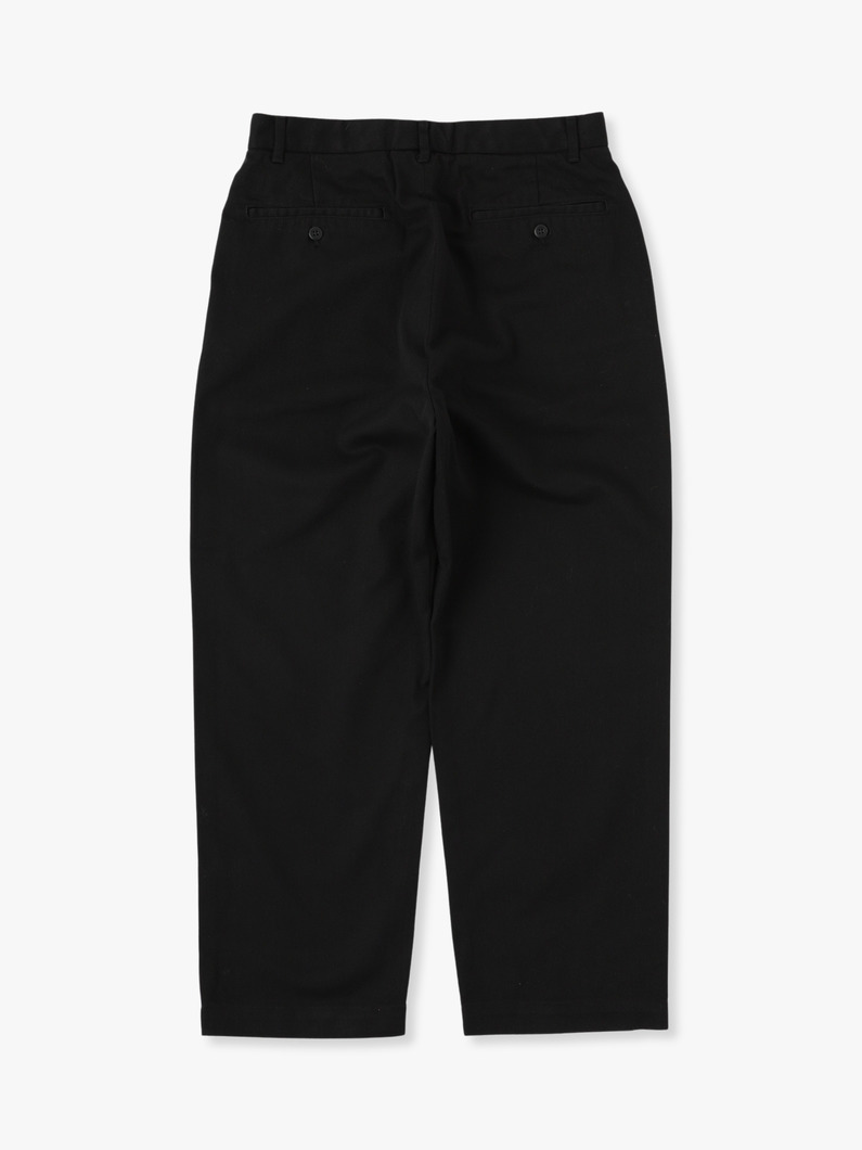 Organic Twill Cotton Pants 詳細画像 black 2