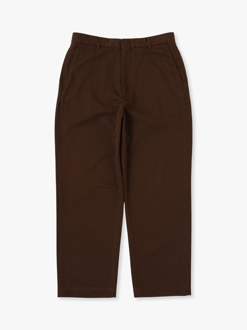 Organic Twill Cotton Pants 詳細画像 brown 3
