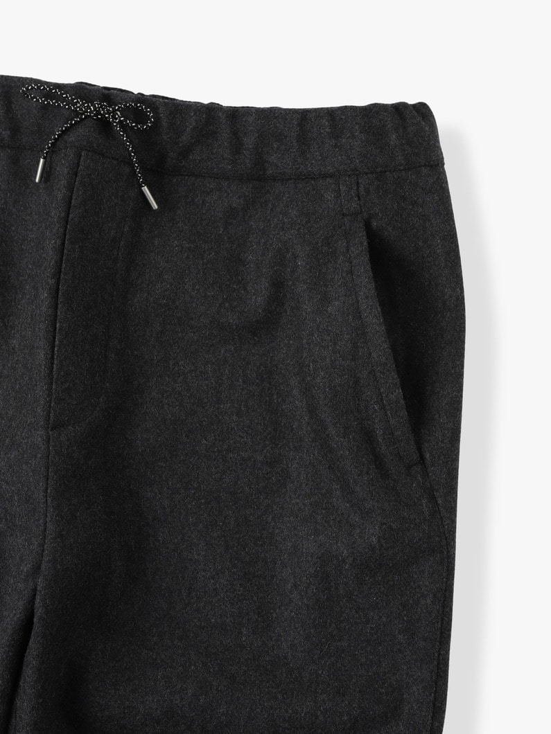 Wool Cropped Drawcord Pants 詳細画像 dark gray 5