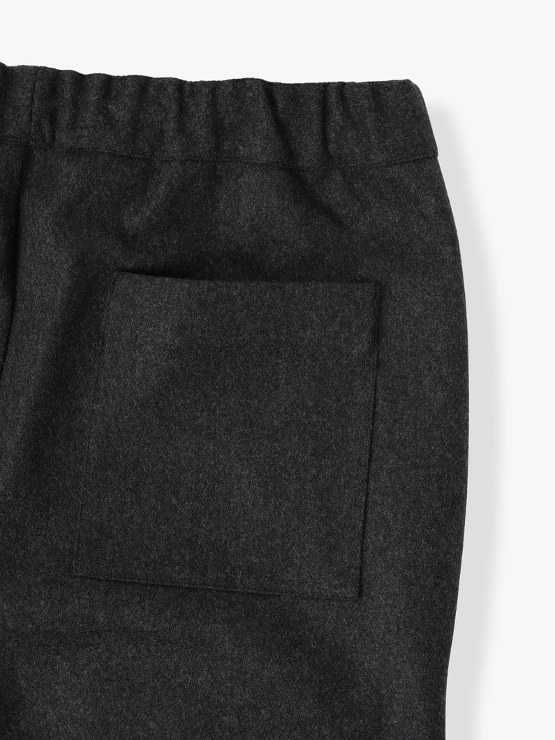 Wool Cropped Drawcord Pants 詳細画像 dark gray 6