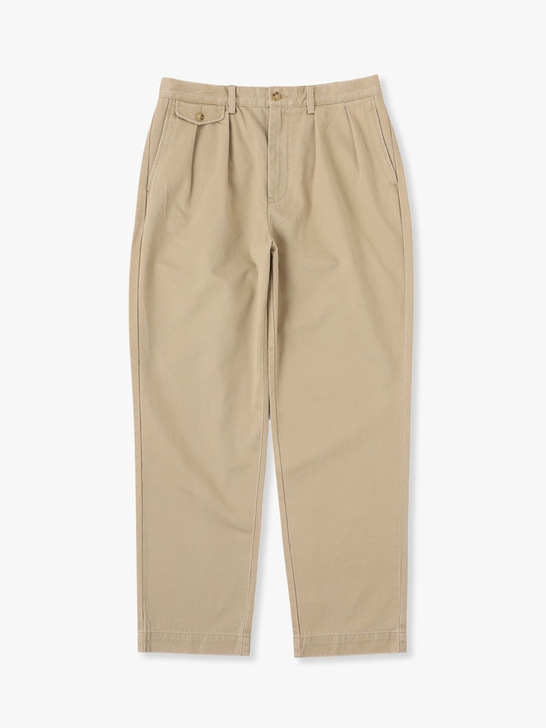 Whitman Chino Pleated Pants 詳細画像 beige 3