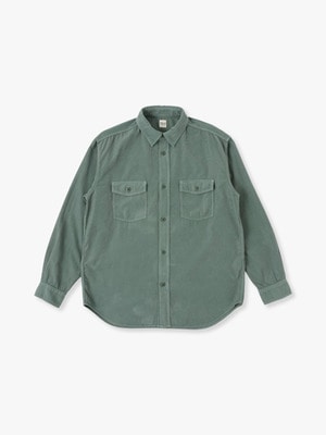 Corduroy Garment Dyed Shirt 詳細画像 green