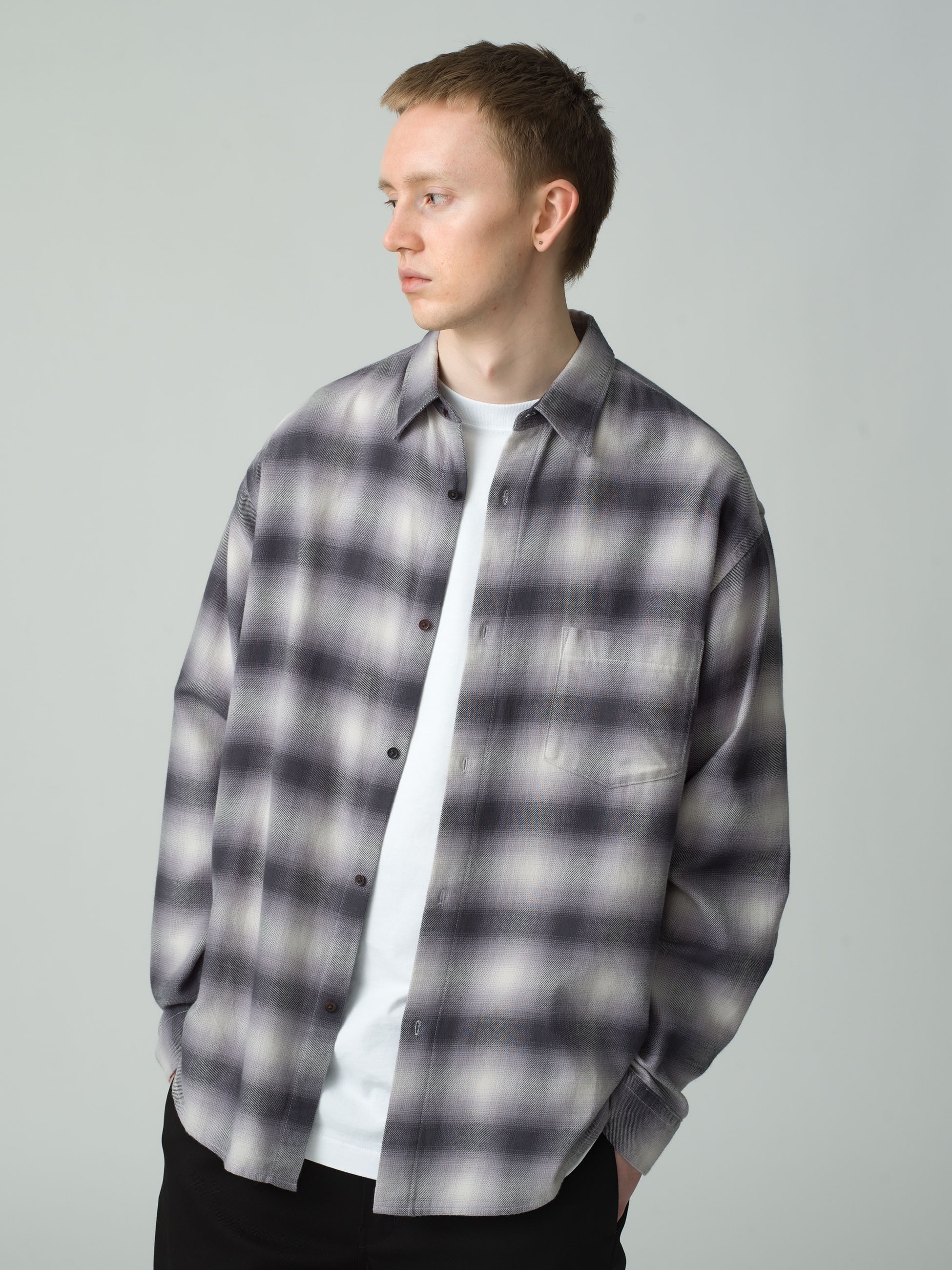Ombre Checked Shirt