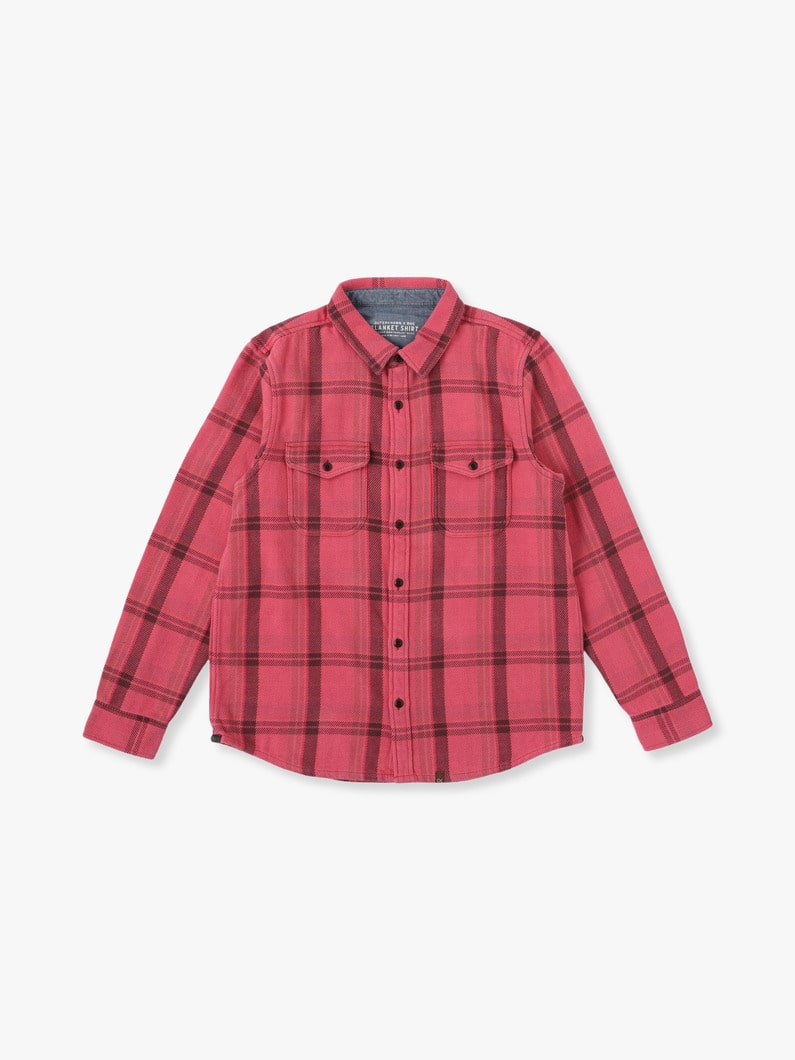 10 Years Washed Blanket Shirt 詳細画像 red 2