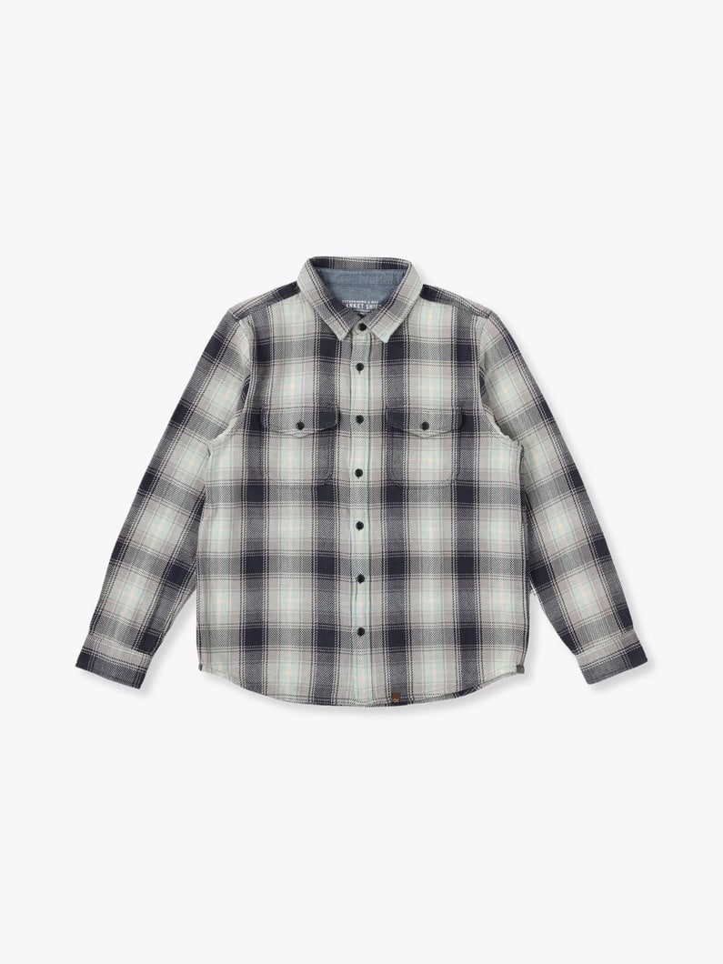 10 Years Washed Blanket Shirt 詳細画像 blue 2