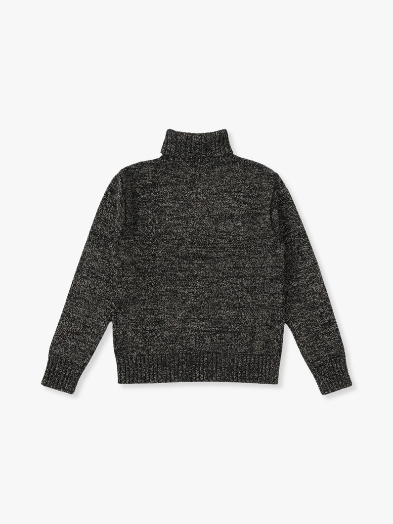 Turtle Neck Knit Pullover 詳細画像 gray 1