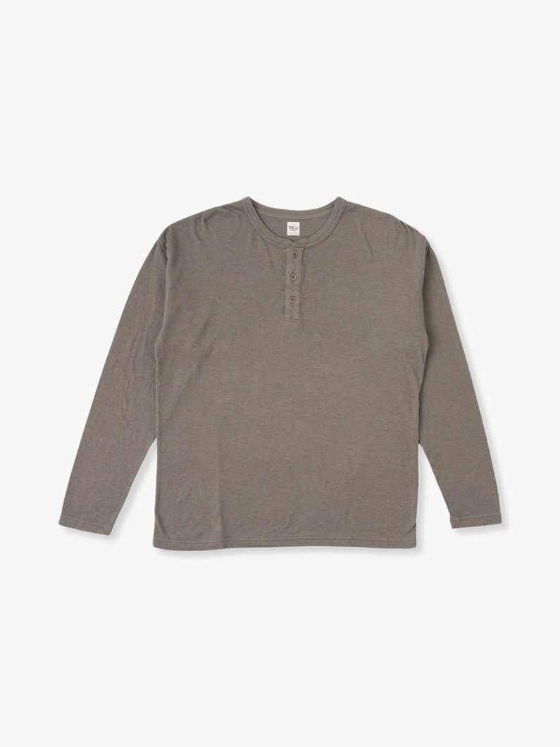 Cotton Cashmere Double Cloth Henly Neck Pullover 詳細画像 gray