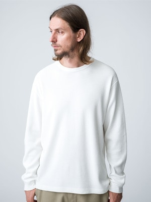 Micro Carbon Finish Honeycomb Long Sleeve Tee｜Ron Herman(ロン