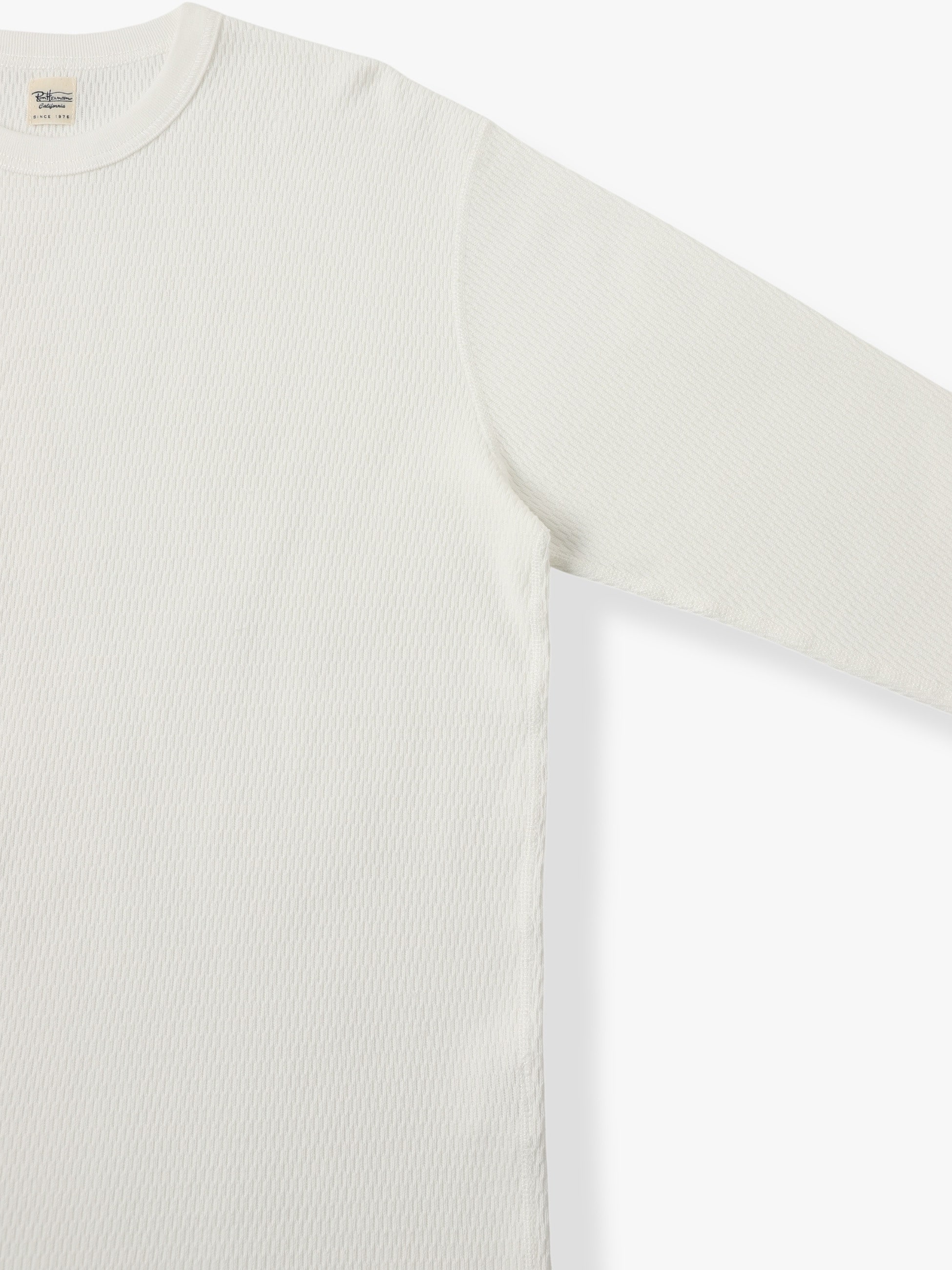 Micro Carbon Finish Honeycomb Long Sleeve Tee｜Ron Herman(ロン