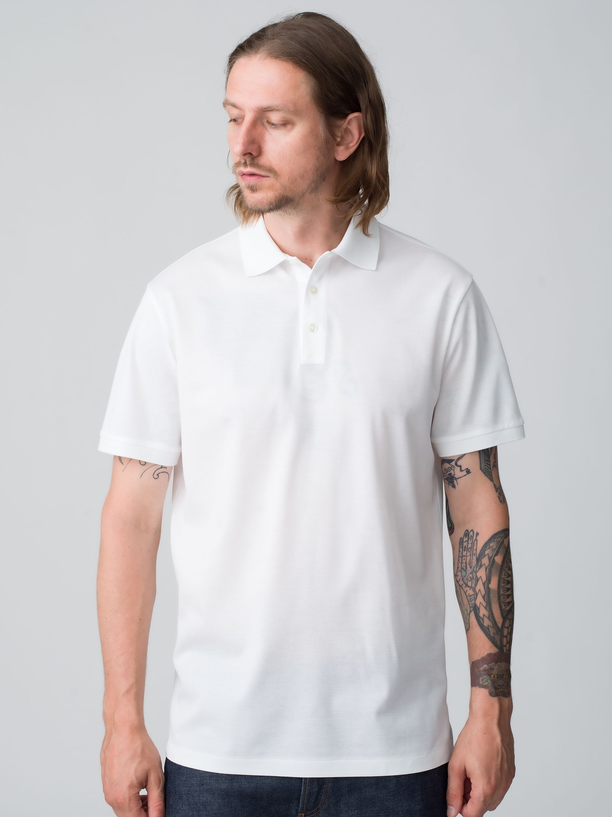 Cotton Pique Polo Shirt｜RALPH LAUREN PURPLE LABEL(ラルフ
