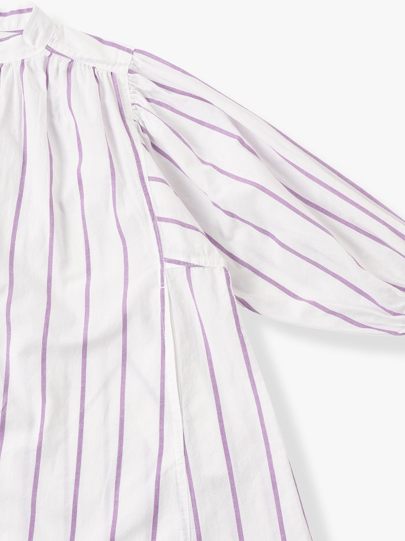 Striped Caftan Dress (kids) 詳細画像 purple 2