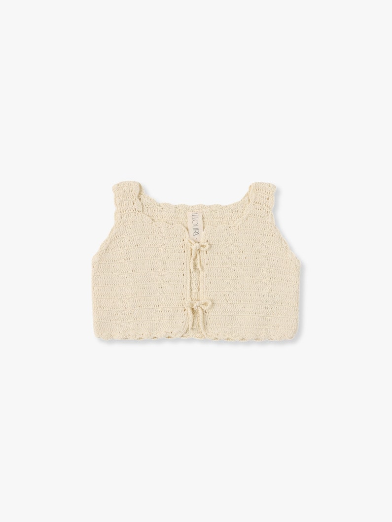 Crochet Vest 詳細画像 off white