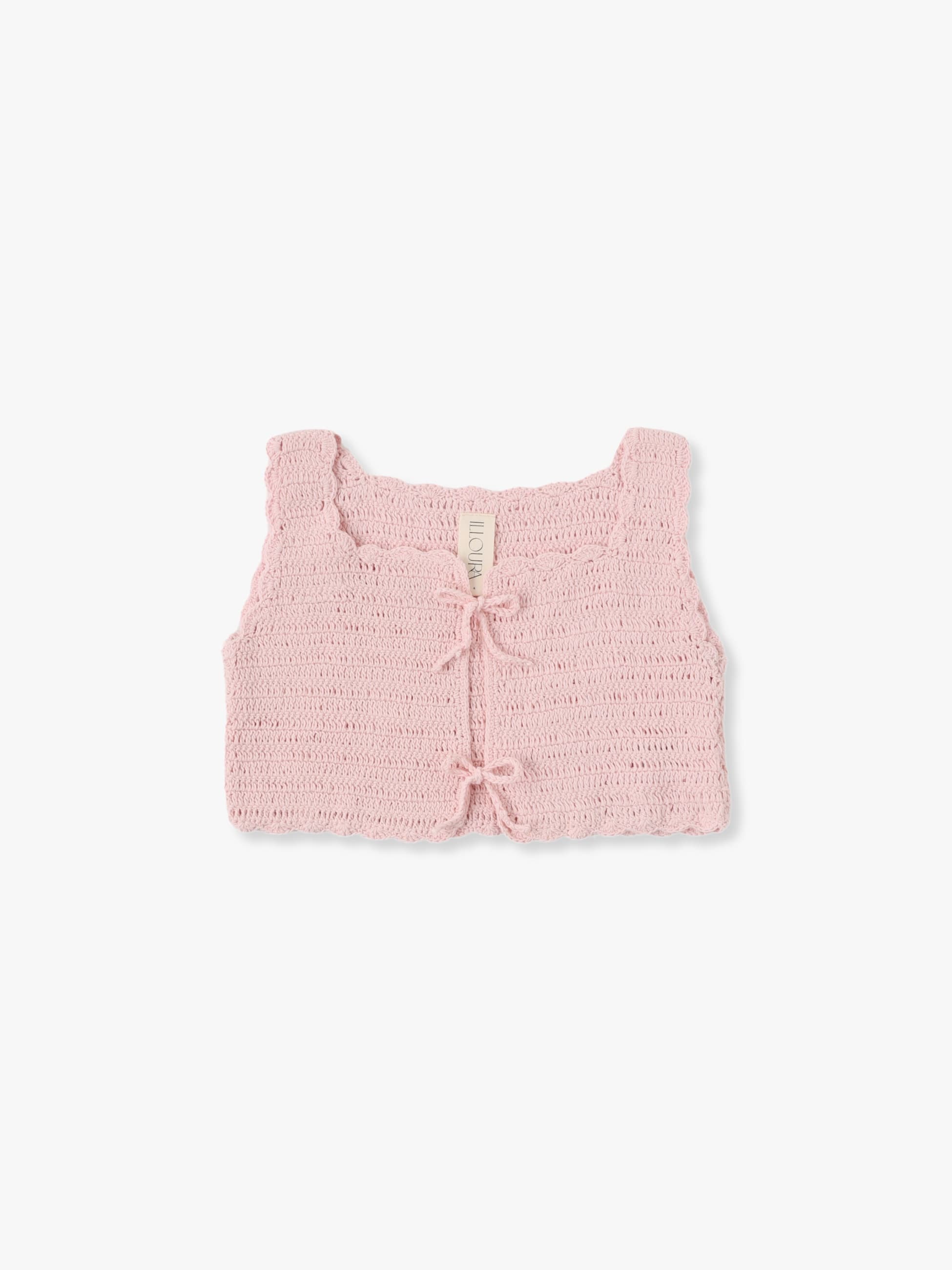 Crochet Vest 詳細画像 pink 1