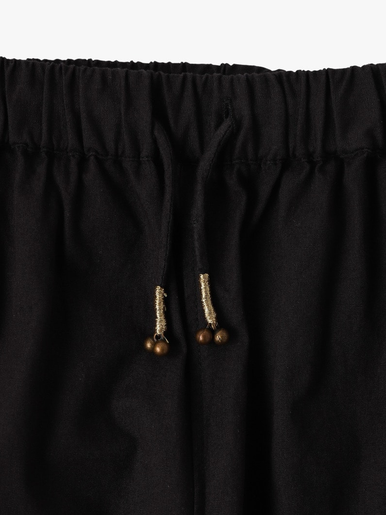 Trinity Cotton Side Tuck Pants (kids) 詳細画像 black 2