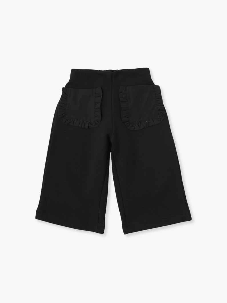 Monochrome Ruffle Pockets Pants 詳細画像 black