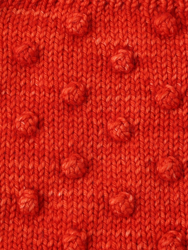 Popcorn Ski Knit Pullover (4year) 詳細画像 red 3
