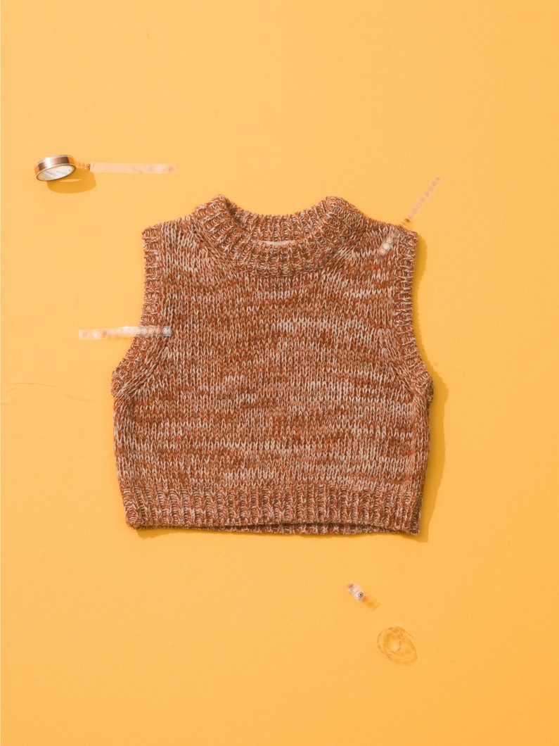 Delphi Wool Knit Vest 詳細画像 beige 1