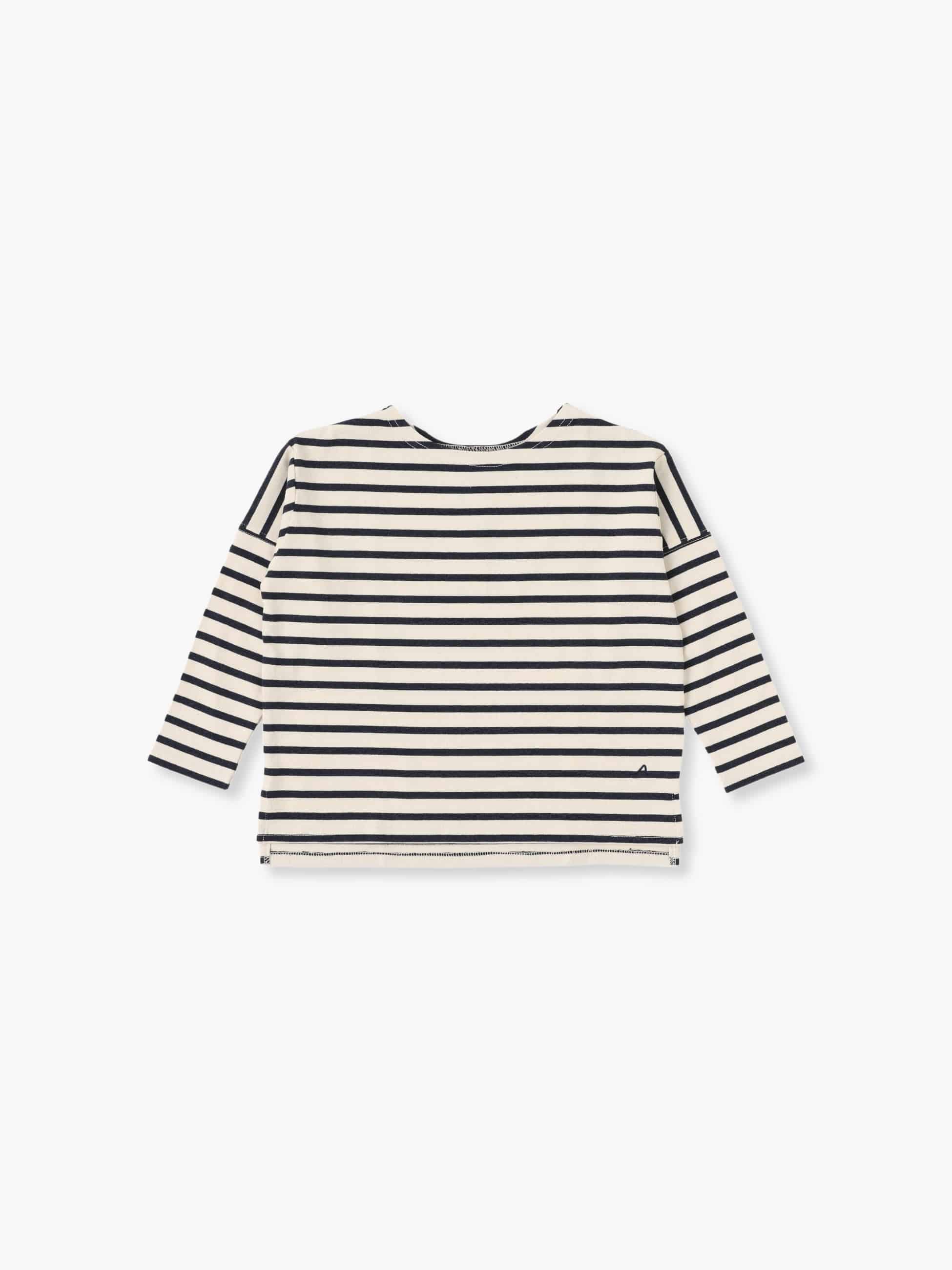 Striped Long Sleeve Tee (kids/multi/off white/blue)