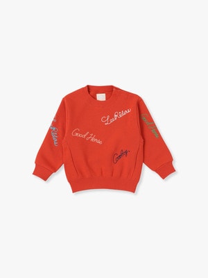 Embroidery Sweat Shirt 詳細画像 red