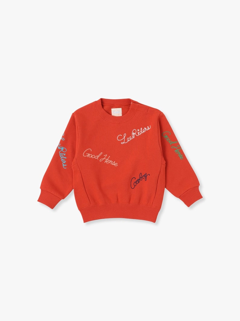 Embroidery Sweat Shirt 詳細画像 red 2