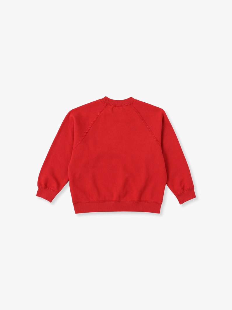 Raglan Sleeve Sweat Shirt (100-120cm) 詳細画像 red 1