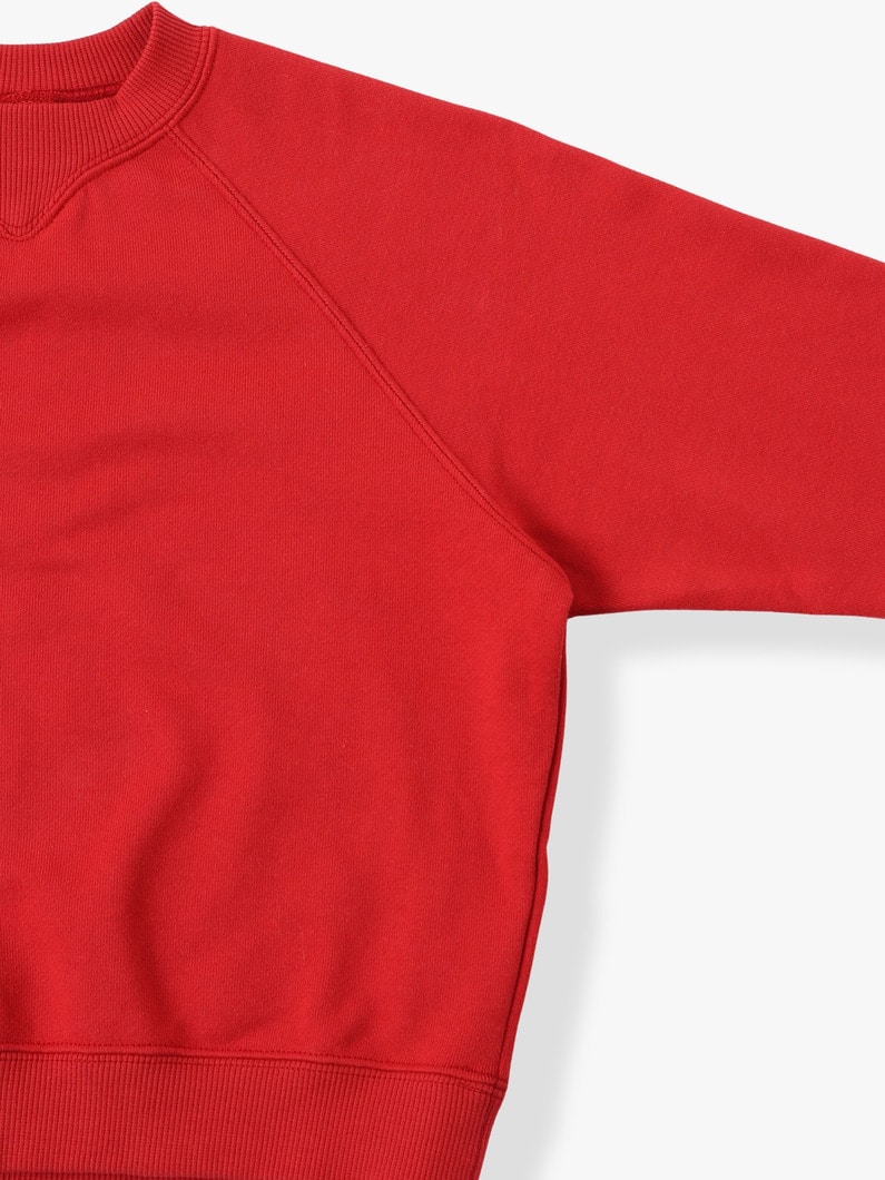 Raglan Sleeve Sweat Shirt (100-120cm) 詳細画像 red 2