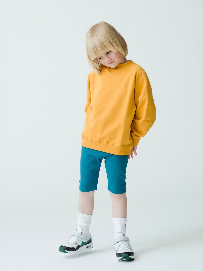 Raglan Sleeve Sweat Shirt (100-120cm) 詳細画像 mustard 1