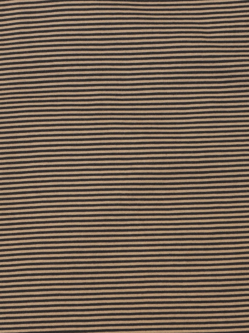 Micro Striped Long Sleeve Shirt (130-140cm) 詳細画像 black 3