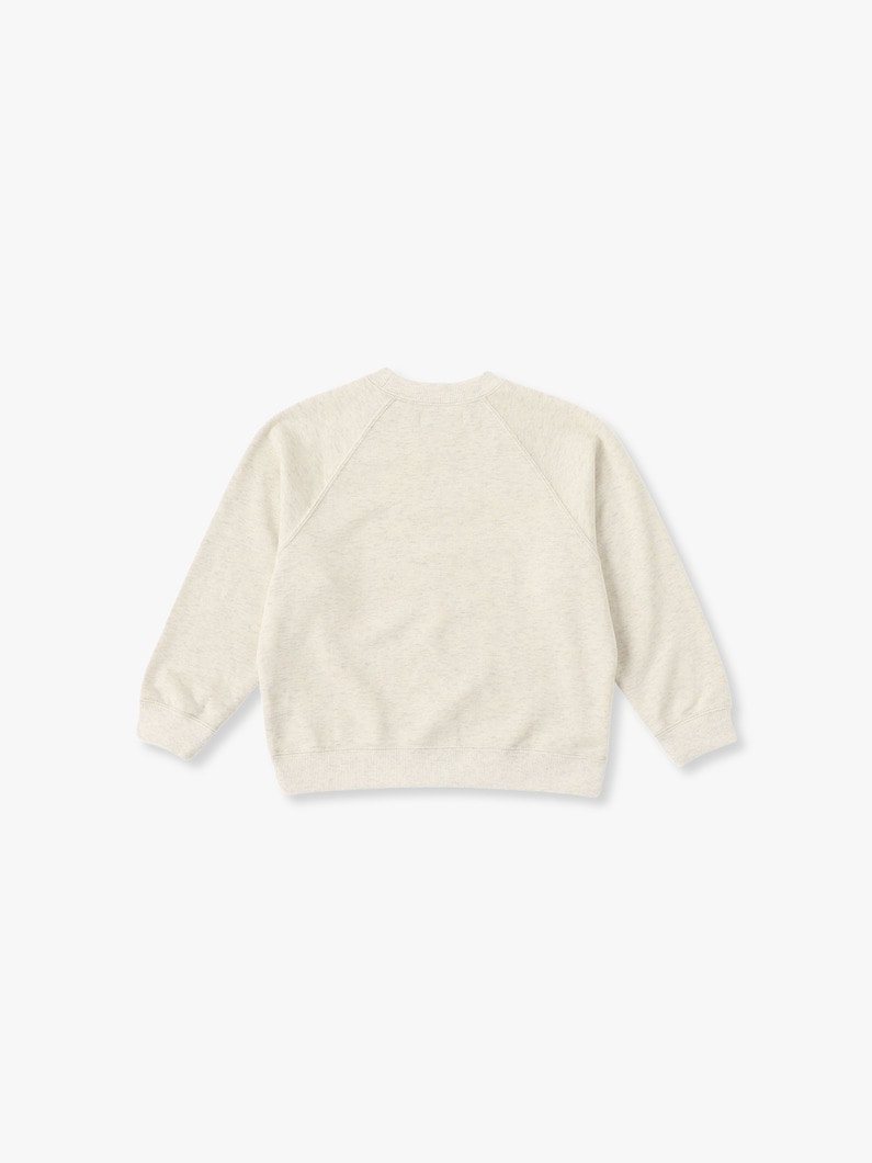 Raglan Sleeve Sweat Shirt (oatmeal/100-120cm) 詳細画像 oatmeal 1