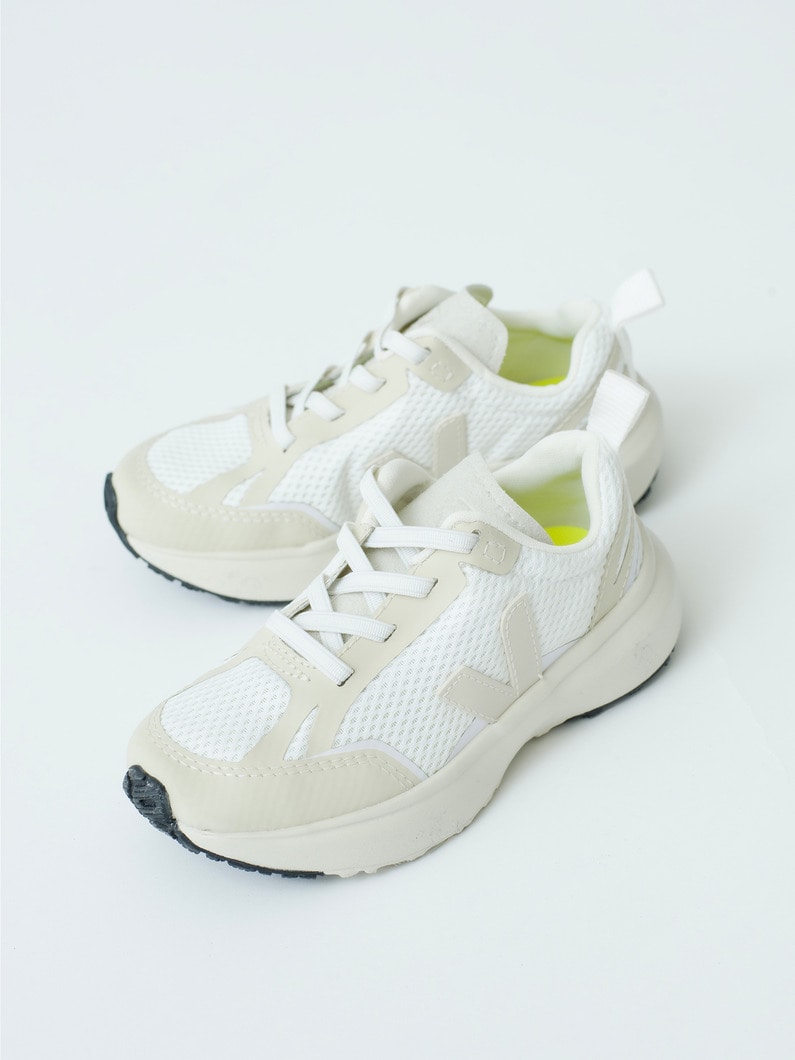 Canary Alveo Mesh Sneakers (kids/off white/pink) 詳細画像 off white