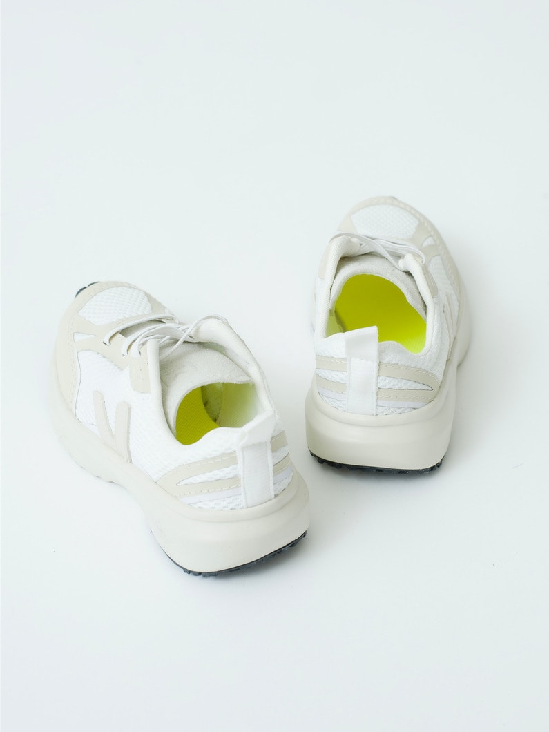 Canary Alveo Mesh Sneakers (kids/off white/pink) 詳細画像 off white 2