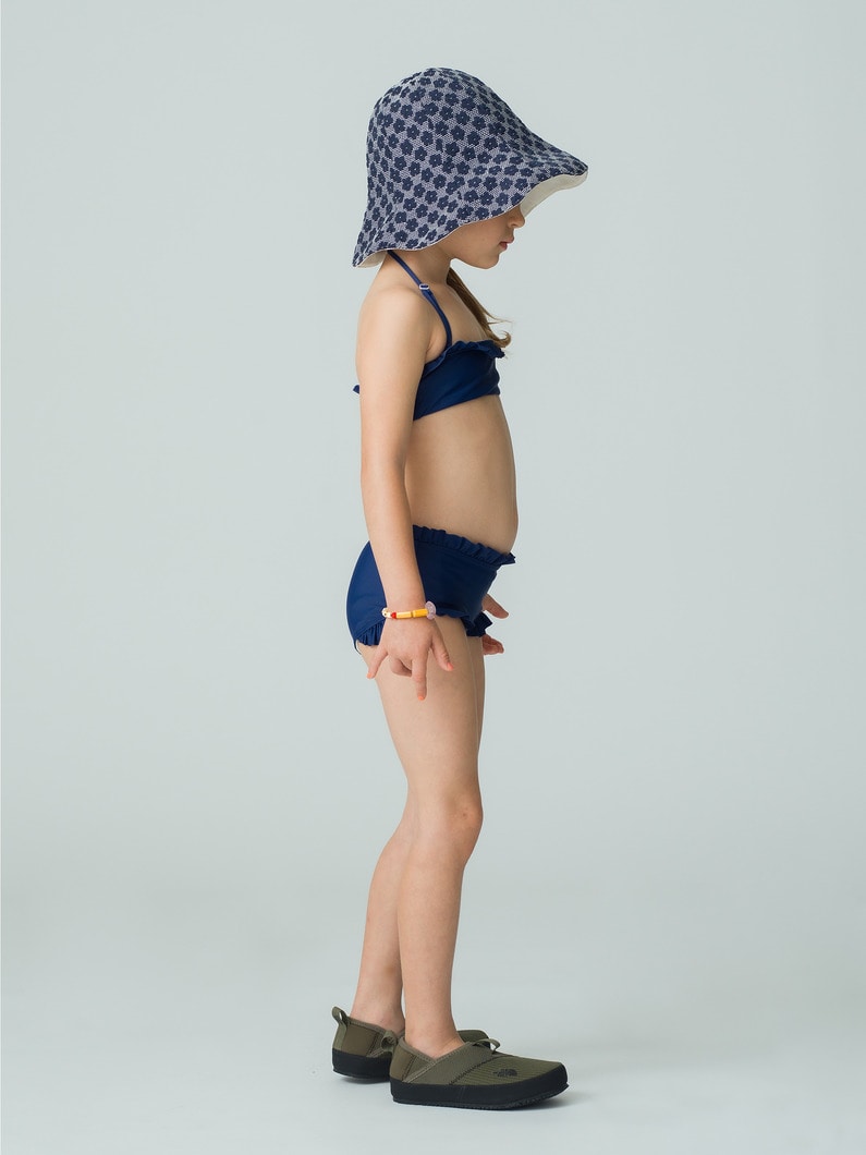 Frill Swim Bikini Top＆Shorts Set 詳細画像 blue 2